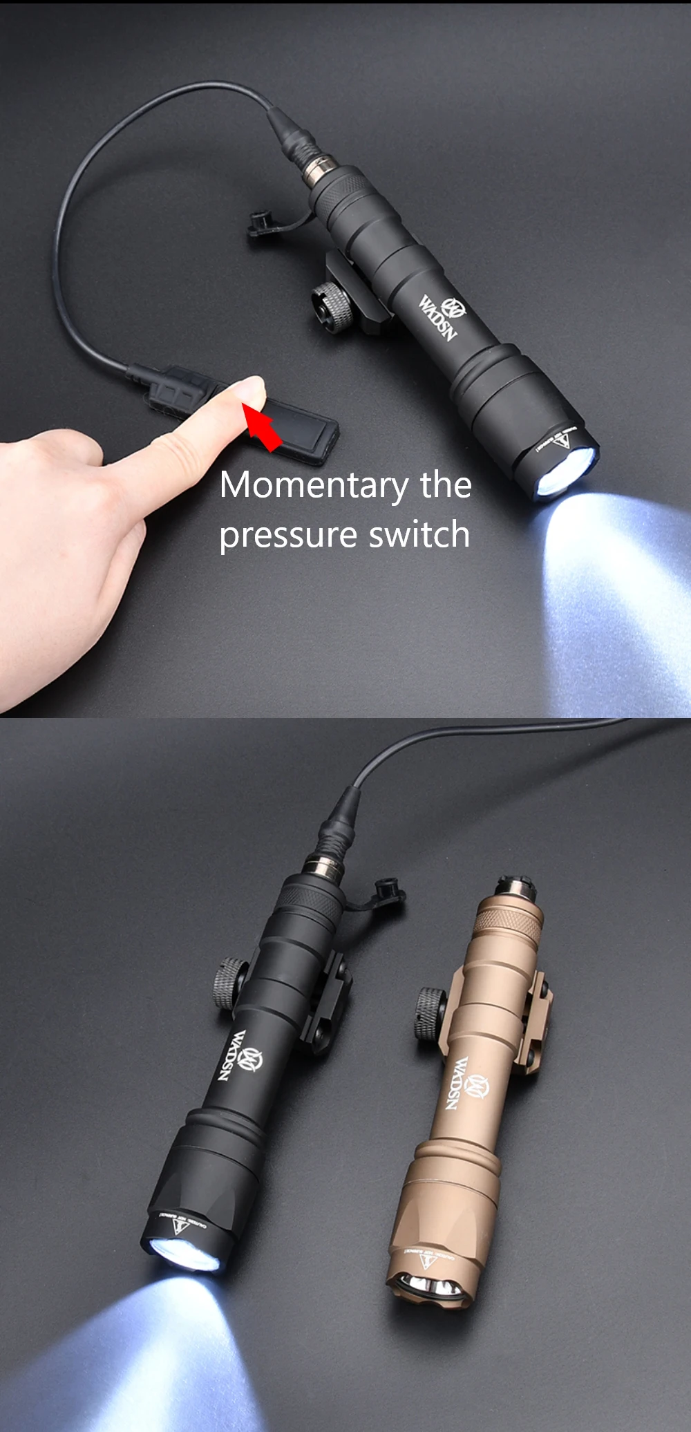 WADSN Airsoft Surefir M600C M600 M300 Tactical Scout Light AR15 Flashlight LED Hunting Spotlight SF M300A Gun lamp