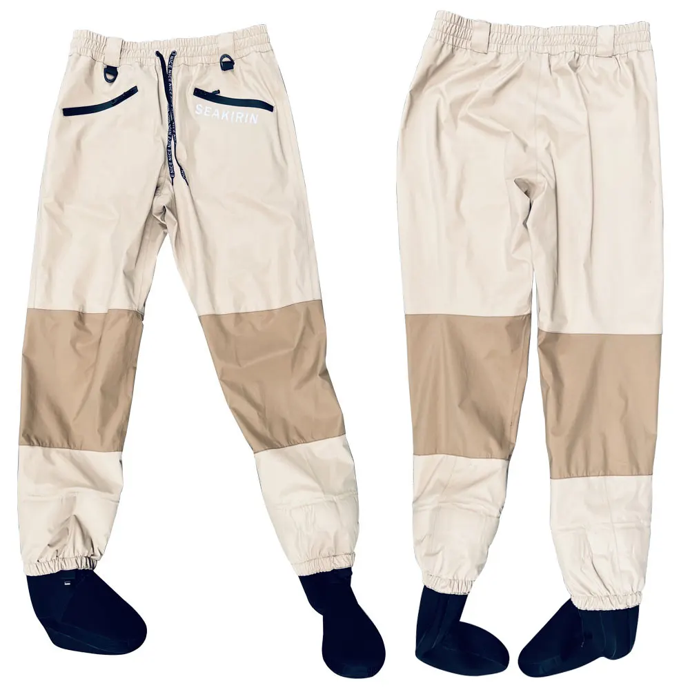 Unisex Wading Pants Waist High Wader,Breathable Stockingfoot Wade in Streams Waterproof Hip Trousers for Fishing Hunting Boating