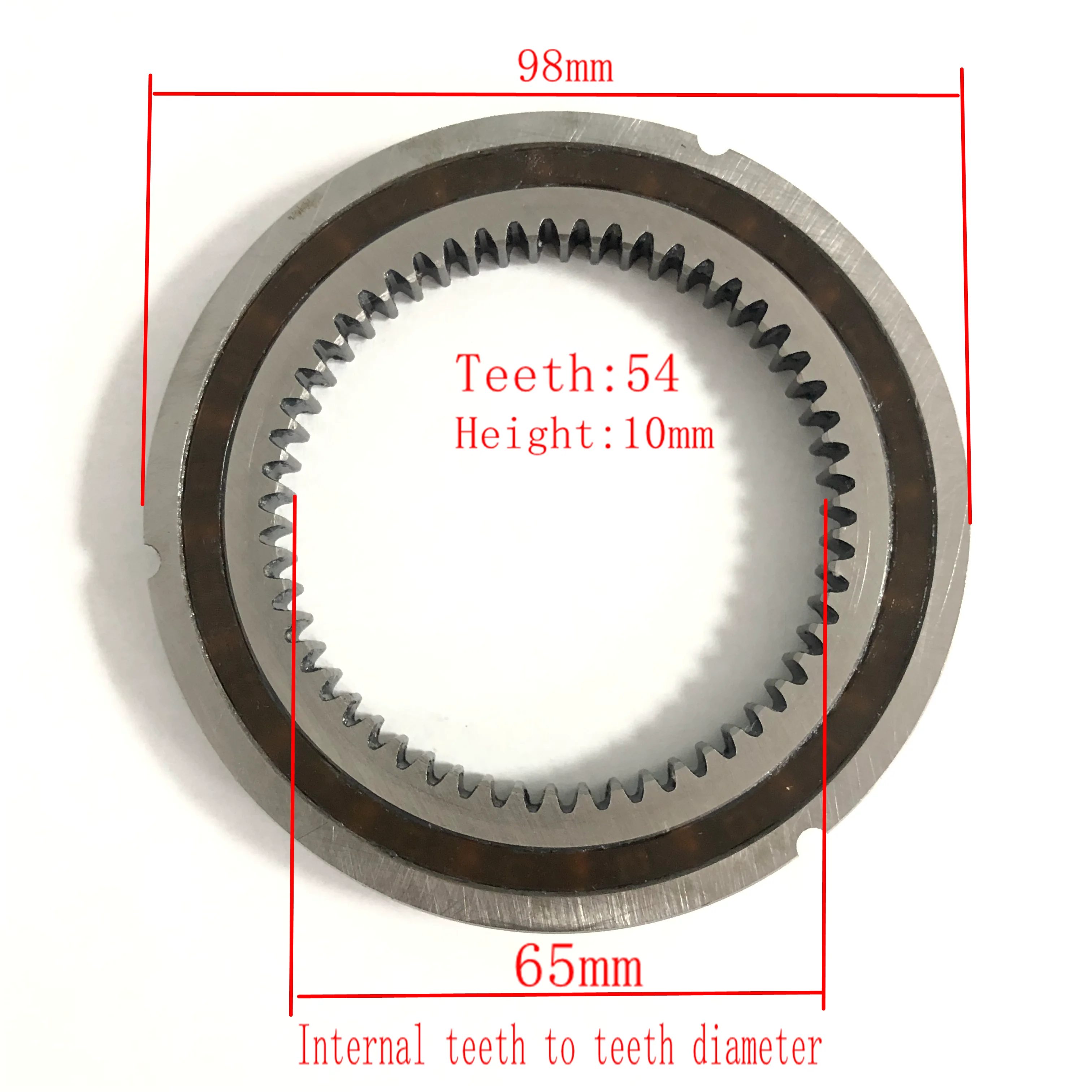 Bafang RM G310.250.DC RM G320.250.R G311 Motor Clutch Bearing Ring Steel Internal Gear Teeth 54 Spare Part for Replacement