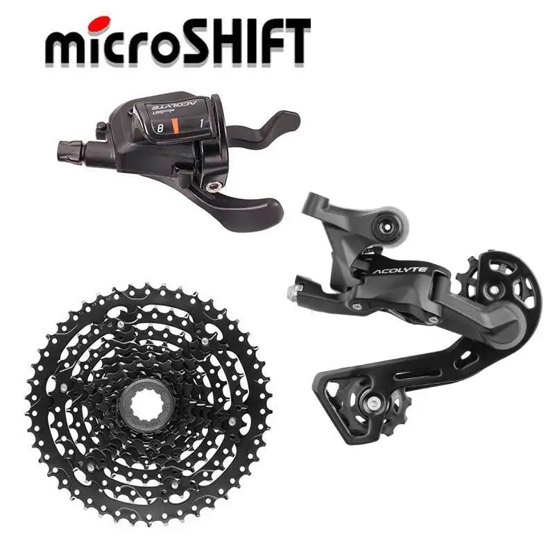 MicroSHIFT ACOLYTE Rear Derailleur 1*8 Speed Mountain Bike Shifter Flywheels CASSETTES Bicycle Derailleur Parts