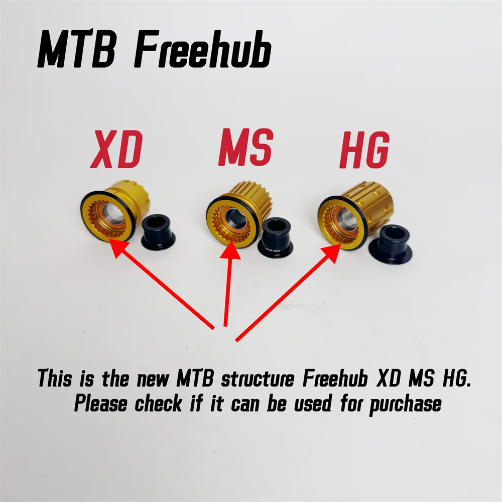 New Structure MTB Freehub XD MS HG, New Structure ROAD Freehub XDR HG