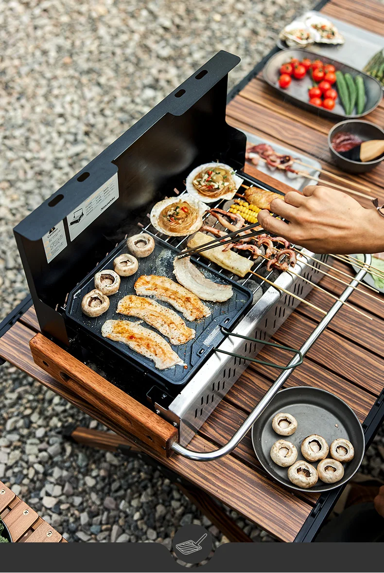 Naturehike Camping Cooking Pan Non Stick Folding Picnic Frying Pan Portable Easy Clean Grill Hiking Bbq Dinner Frying Plate
