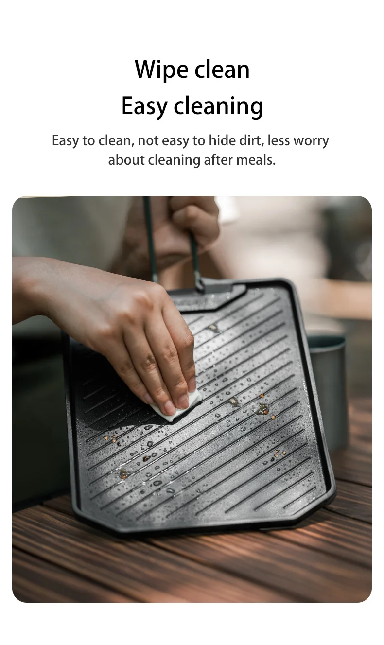 Naturehike Camping Cooking Pan Non Stick Folding Picnic Frying Pan Portable Easy Clean Grill Hiking Bbq Dinner Frying Plate