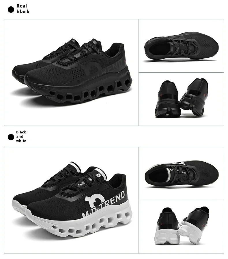 Full Palm Carbon Plate Running Youth Shock-absorbing Outdoor Mountaineering Sneakers Thick Soles Increase Mesh Racing Shoes For