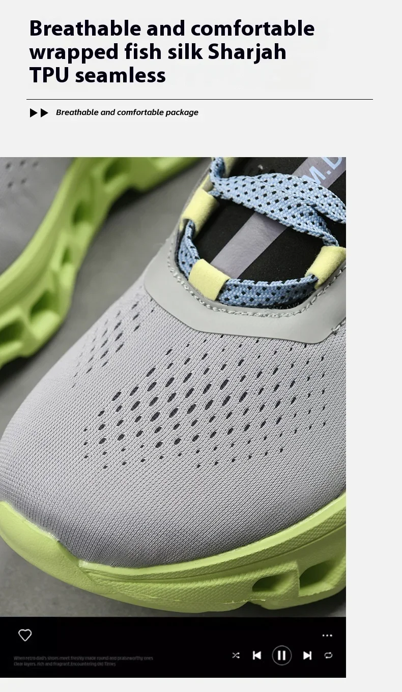 Full Palm Carbon Plate Running Youth Shock-absorbing Outdoor Mountaineering Sneakers Thick Soles Increase Mesh Racing Shoes For