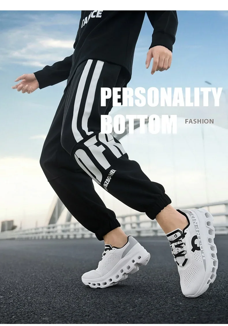 Full Palm Carbon Plate Running Youth Shock-absorbing Outdoor Mountaineering Sneakers Thick Soles Increase Mesh Racing Shoes For