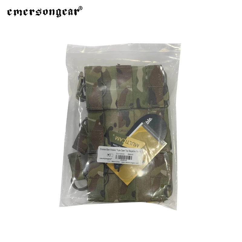 Emersongear 556 Triple Open Top Mag Pouch 5.56 Modular Magazine Pouch Molle Hunting Wargame Training Hiking Combat EM6355
