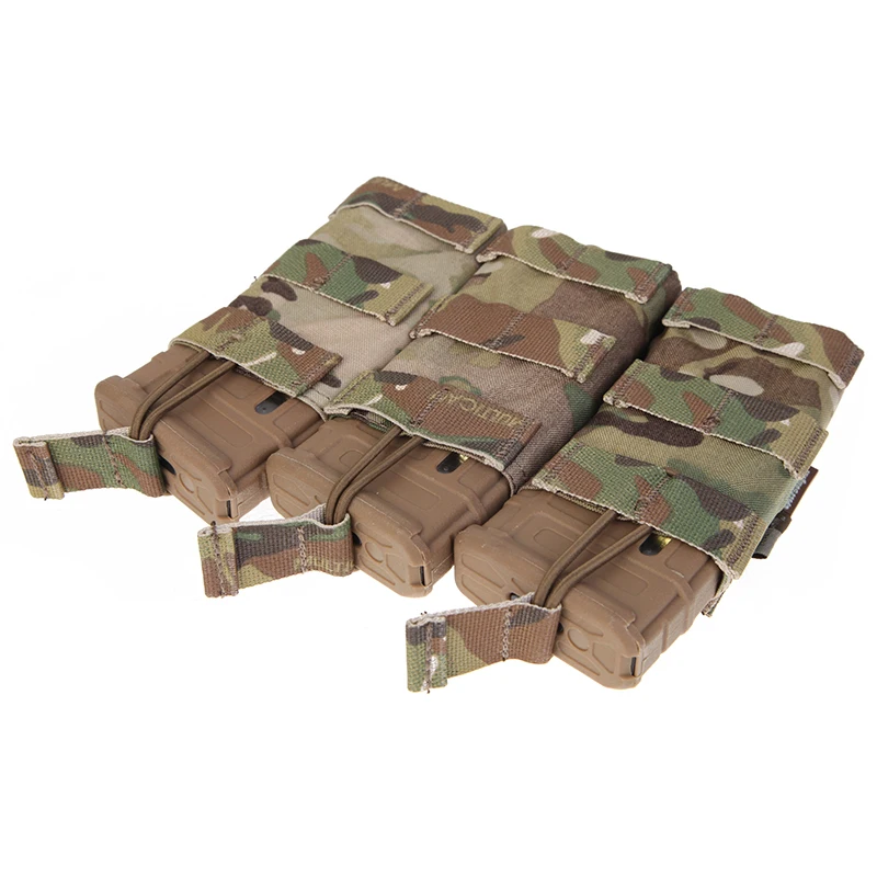 Emersongear 556 Triple Open Top Mag Pouch 5.56 Modular Magazine Pouch Molle Hunting Wargame Training Hiking Combat EM6355