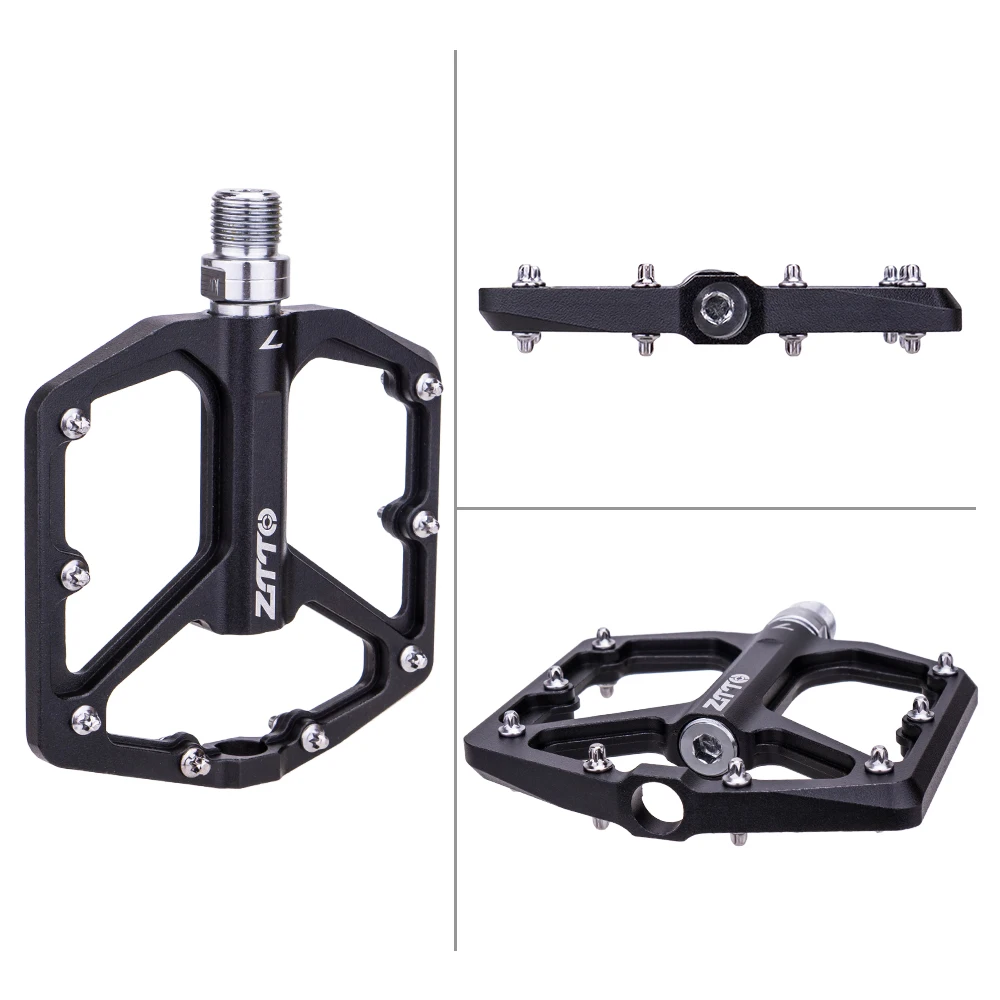 ZTTO MTB Ultralight Flat Pedal CNC Aluminum Alloy AM Enduro Bike Smooth Bearings 9/16 Thread  For Gravel Mountain Bike JT07