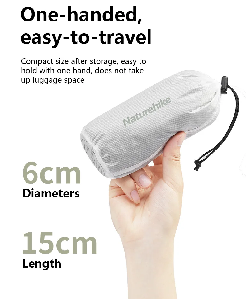 Naturehike Sleeping Bag Liner Ultralight Outdoor Camping Sleeping Sack Hiking Hotel Single Travel Machine Washable Comfortable