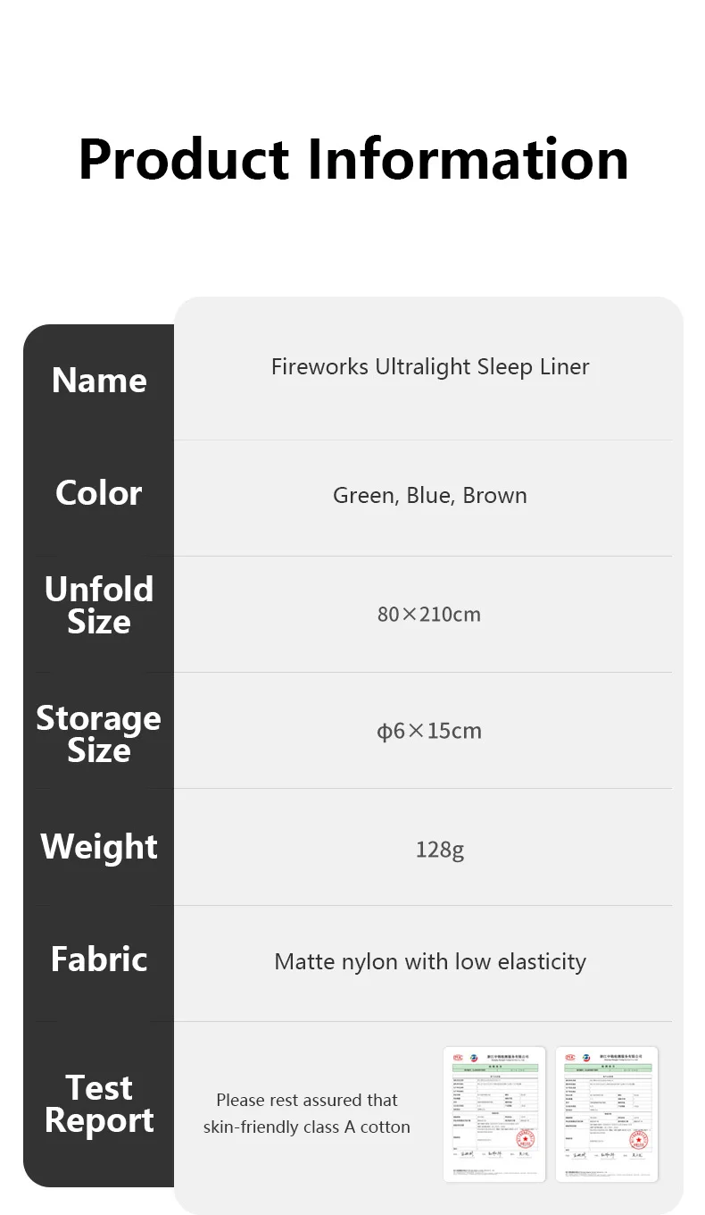 Naturehike Sleeping Bag Liner Ultralight Outdoor Camping Sleeping Sack Hiking Hotel Single Travel Machine Washable Comfortable