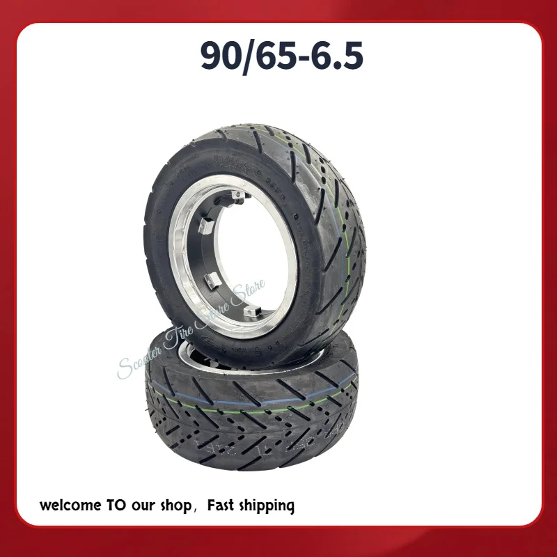 Dualtron Thunder Electric Scooter Original 90/65-6.5 Tubeless Tire with Wheel Hub 11 Inch Hub Tubeless Tire