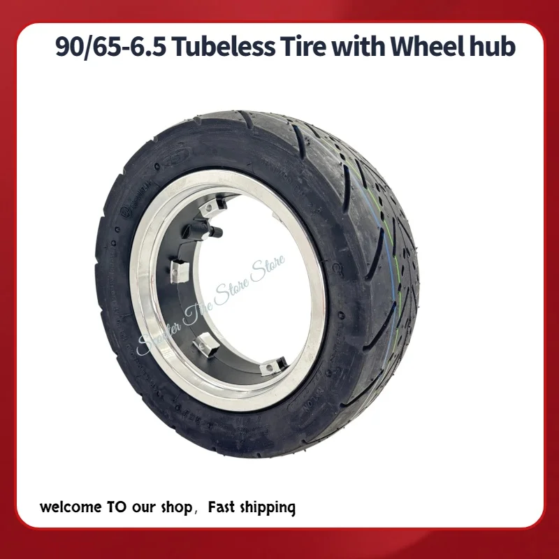 Dualtron Thunder Electric Scooter Original 90/65-6.5 Tubeless Tire with Wheel Hub 11 Inch Hub Tubeless Tire