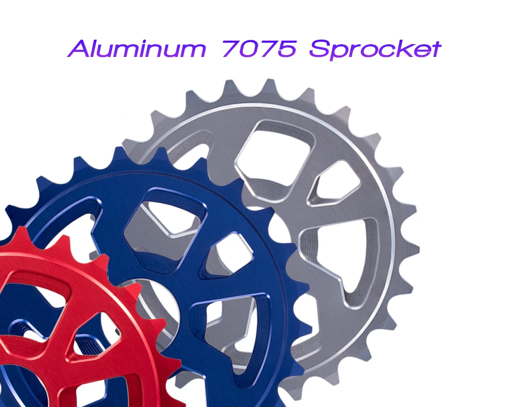 Funsea BMX Sprocket 25T Alloy 6061 Bicycle Plate for Wheelie Stunt Big Cruiser One Way Chainring Full Machine Nezha