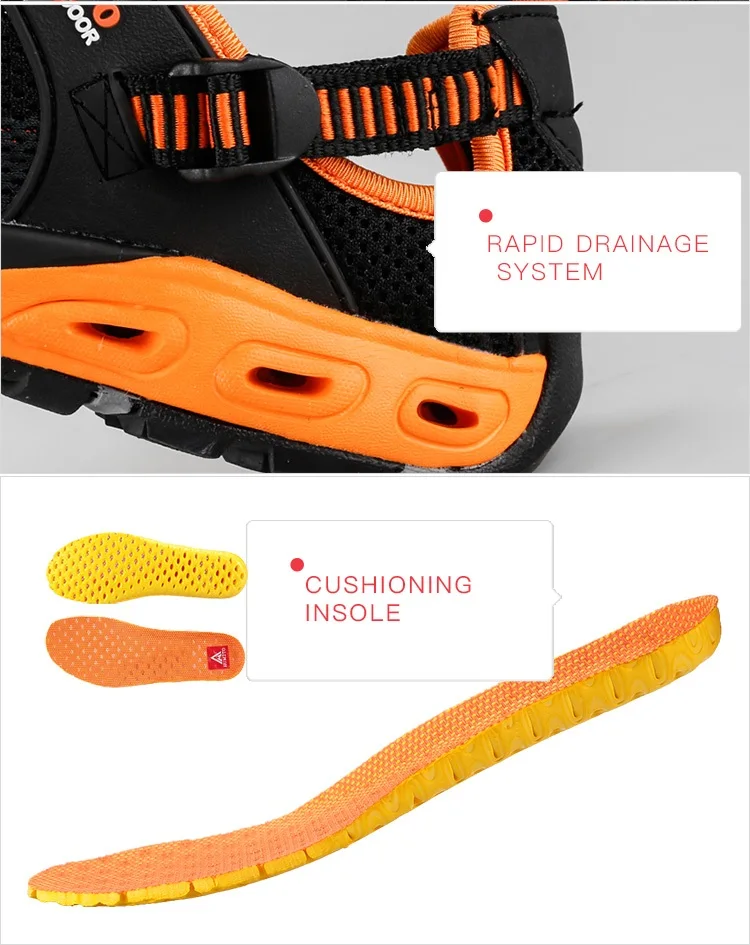 HUMTTO Men Upstream Shoes Outdoor Trekking Wading Aqua Shoes Breathable Mesh Quick Drying Ankle Women Water Sneakers Non-slip