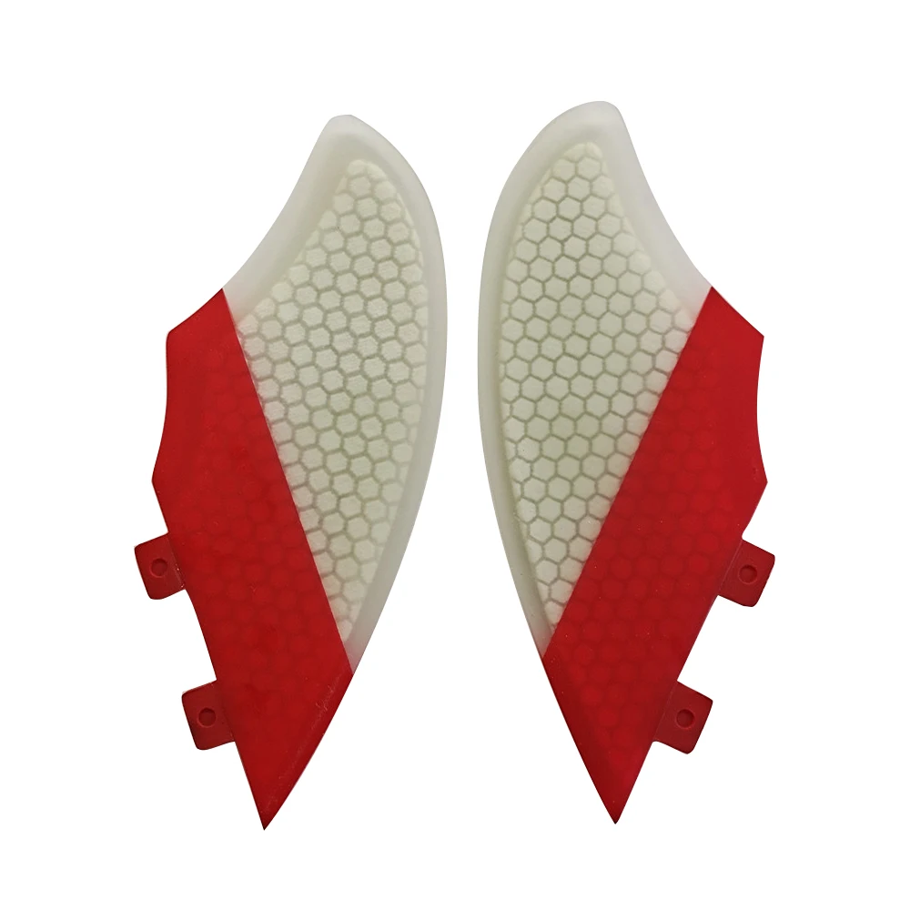 UPSURF FCS KEEL Twin FINS Surfboard FinS 2pcs/set Honeycomb Patchwork Twin Fins For Sup Accessories Surfing Quilhas