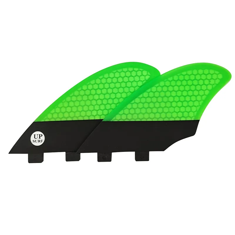 UPSURF FCS KEEL Twin FINS Surfboard FinS 2pcs/set Honeycomb Patchwork Twin Fins For Sup Accessories Surfing Quilhas