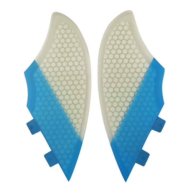 UPSURF FCS KEEL Twin FINS Surfboard FinS 2pcs/set Honeycomb Patchwork Twin Fins For Sup Accessories Surfing Quilhas