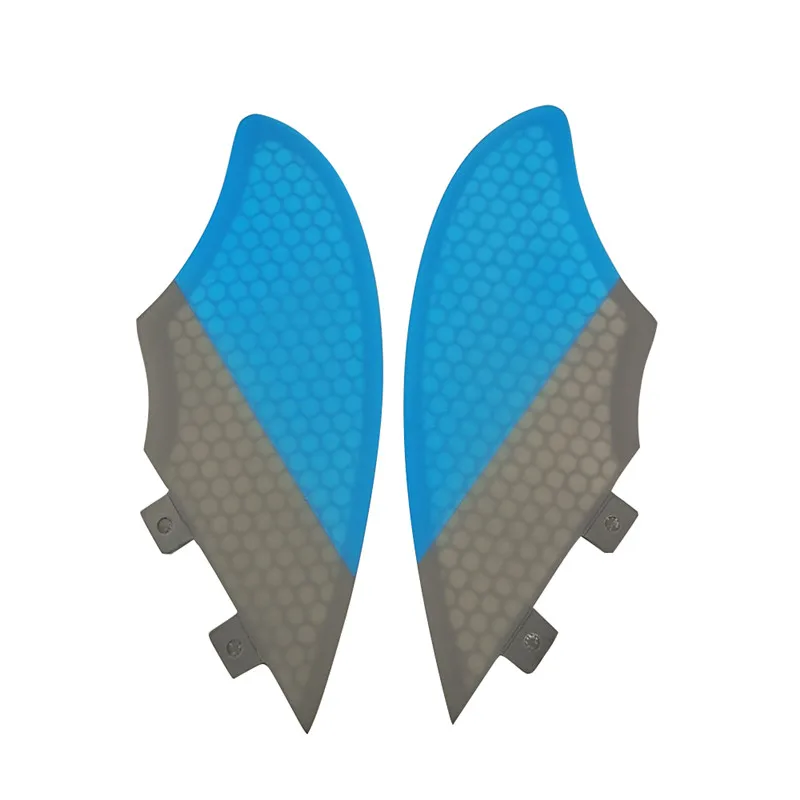 UPSURF FCS KEEL Twin FINS Surfboard FinS 2pcs/set Honeycomb Patchwork Twin Fins For Sup Accessories Surfing Quilhas