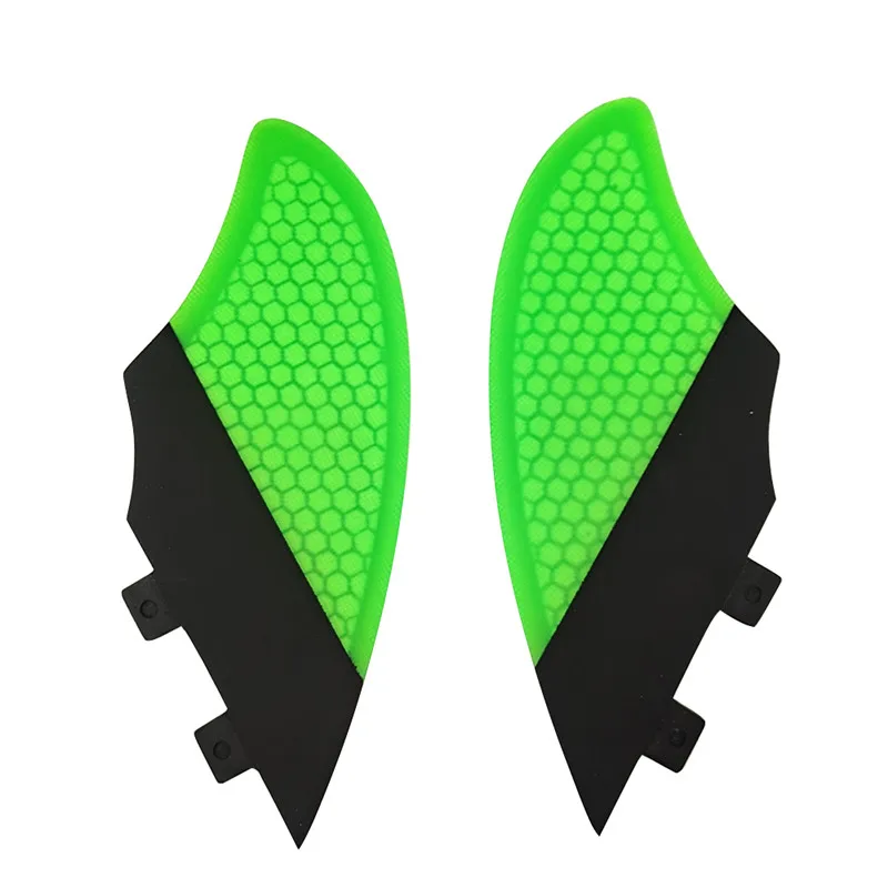 UPSURF FCS KEEL Twin FINS Surfboard FinS 2pcs/set Honeycomb Patchwork Twin Fins For Sup Accessories Surfing Quilhas