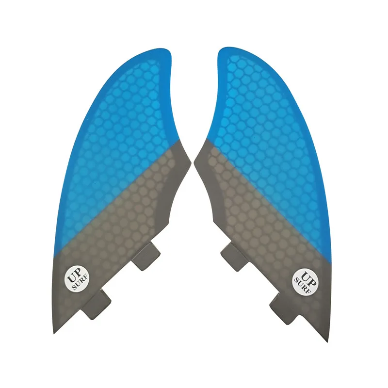 UPSURF FCS KEEL Twin FINS Surfboard FinS 2pcs/set Honeycomb Patchwork Twin Fins For Sup Accessories Surfing Quilhas