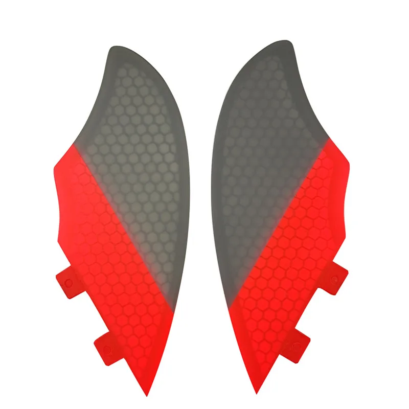 UPSURF FCS KEEL Twin FINS Surfboard FinS 2pcs/set Honeycomb Patchwork Twin Fins For Sup Accessories Surfing Quilhas