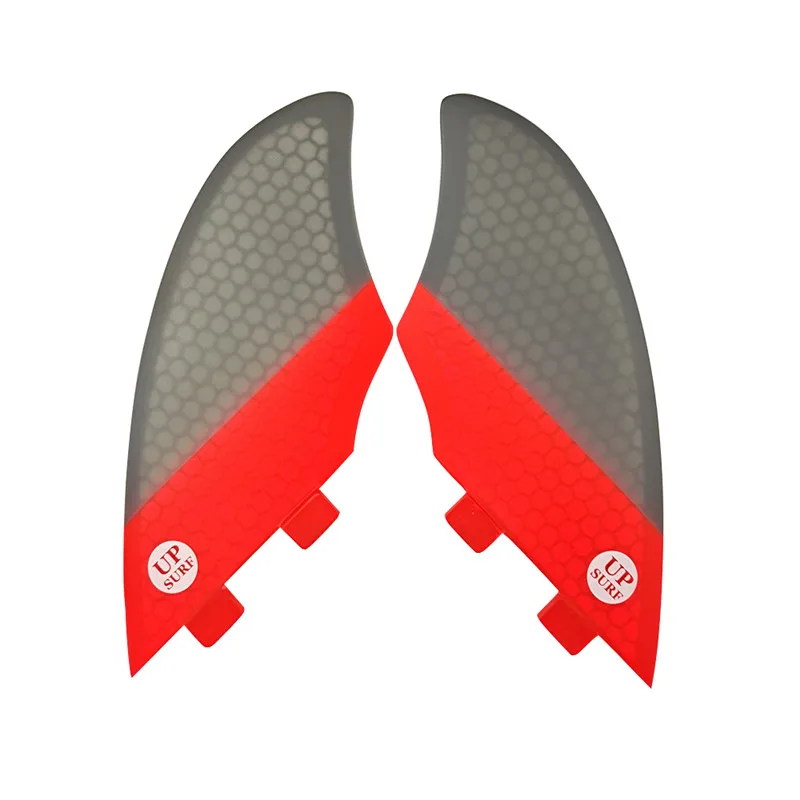 UPSURF FCS KEEL Twin FINS Surfboard FinS 2pcs/set Honeycomb Patchwork Twin Fins For Sup Accessories Surfing Quilhas