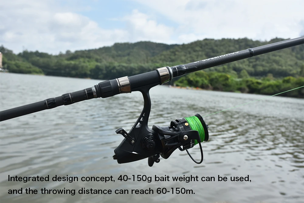 BIUTIFU 2Tips Carp Fishing Rod 3.5lb 7Sections 4.2/3.6/3.0m 30t Carbon Fiber Travel Throwing 60-150m Shore Casting Spinning Pole