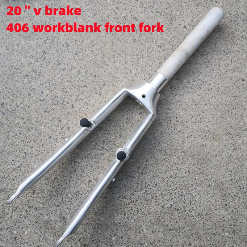20 Inch Folding Bike Forks Aluminum 406 V Brake Bicycle Front Fork Workblank Fork