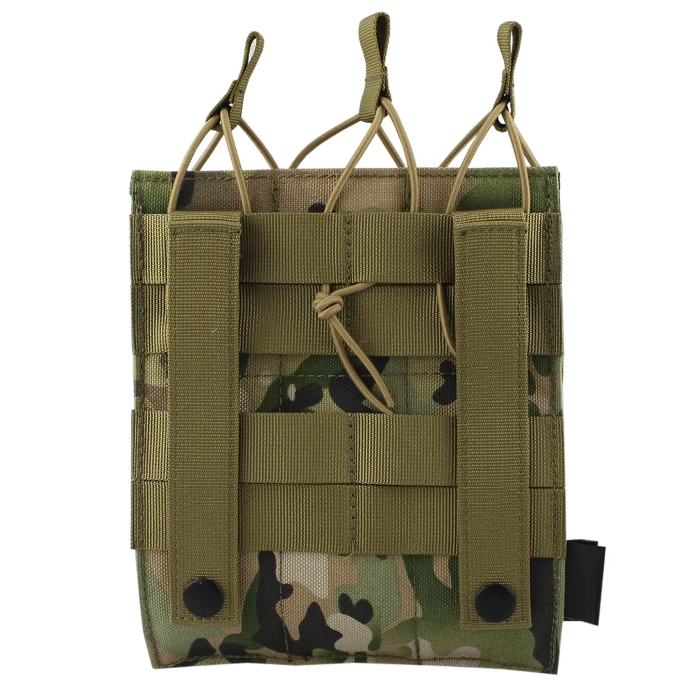 VULPO Tactical Rifle Triple Magazine Pouch Modular Molle Triple Mag Pouch Carrier For MP5 MP7 KRISS Hunting Airsoft