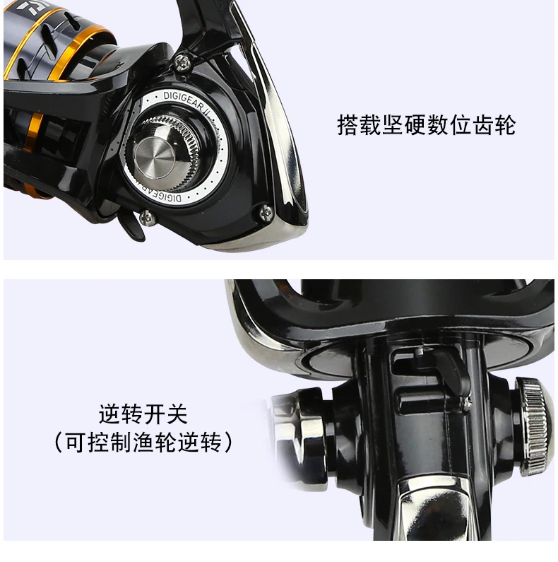 DAIWA Fishing Reel MISSION CS 2000-4000 New Size ABS Machined Aluminium Spool 2KG-6KG Power 3+1BB