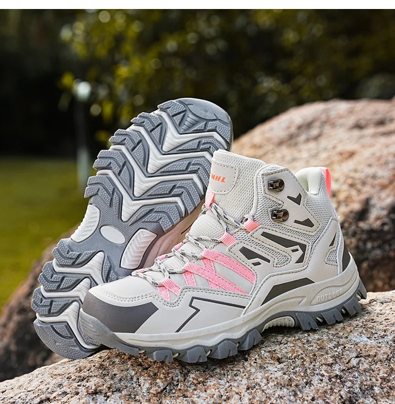 Outdoor Women Ankle Hiking Boots Trekking Shoes Mountain Tracking Treking Sneakers 2023 New Dropshipping