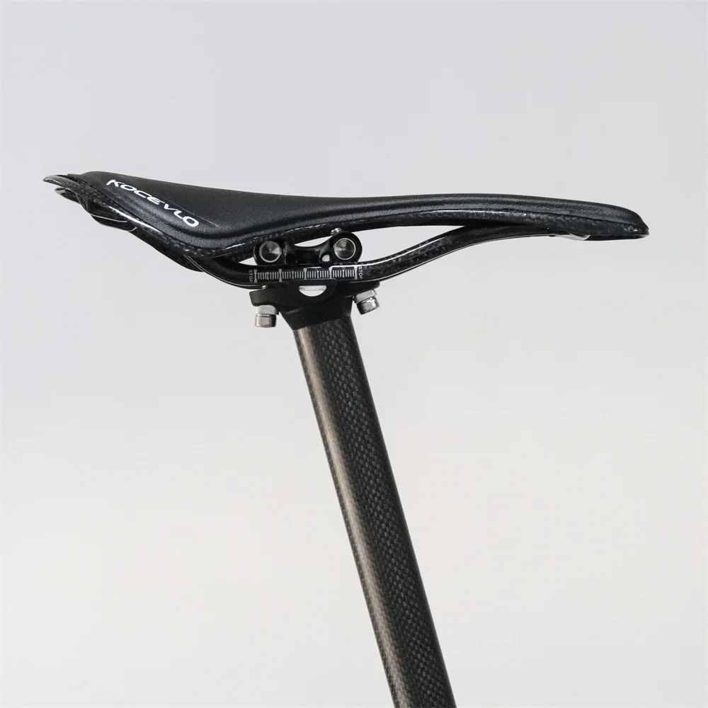 KOCEVLO Carbon Saddle T800 Carbonfiber+Leather Fiber Ultralight Road Bicycle MTB Bike Saddle Seat