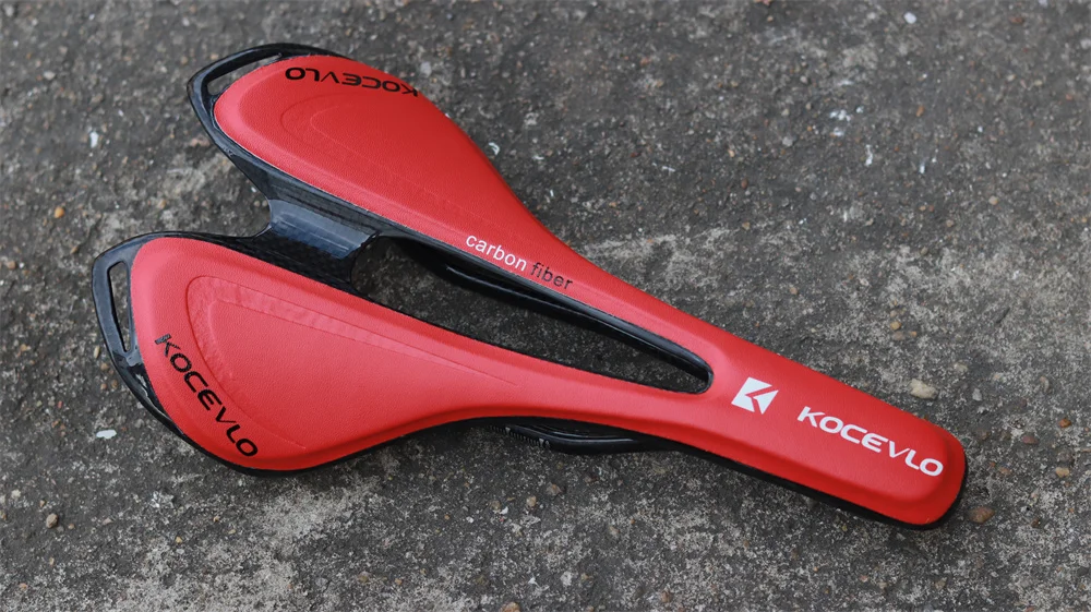 KOCEVLO Carbon Saddle T800 Carbonfiber+Leather Fiber Ultralight Road Bicycle MTB Bike Saddle Seat