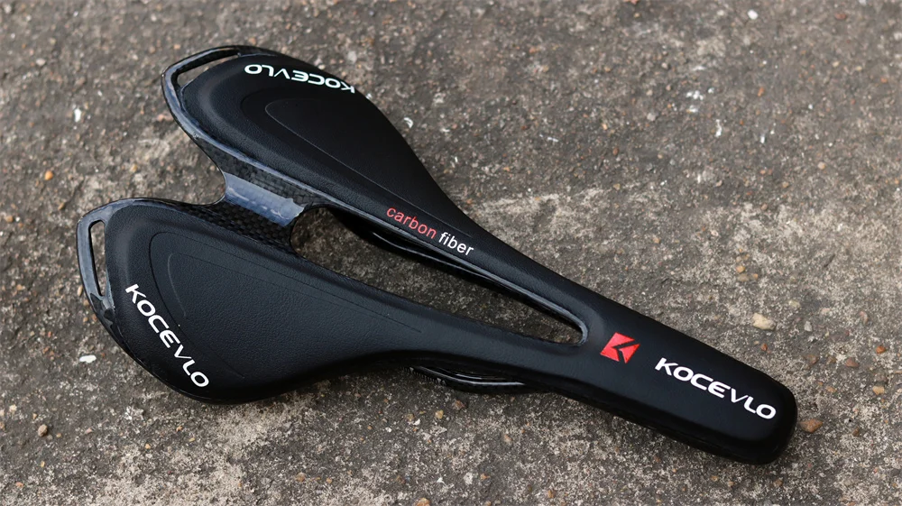 KOCEVLO Carbon Saddle T800 Carbonfiber+Leather Fiber Ultralight Road Bicycle MTB Bike Saddle Seat