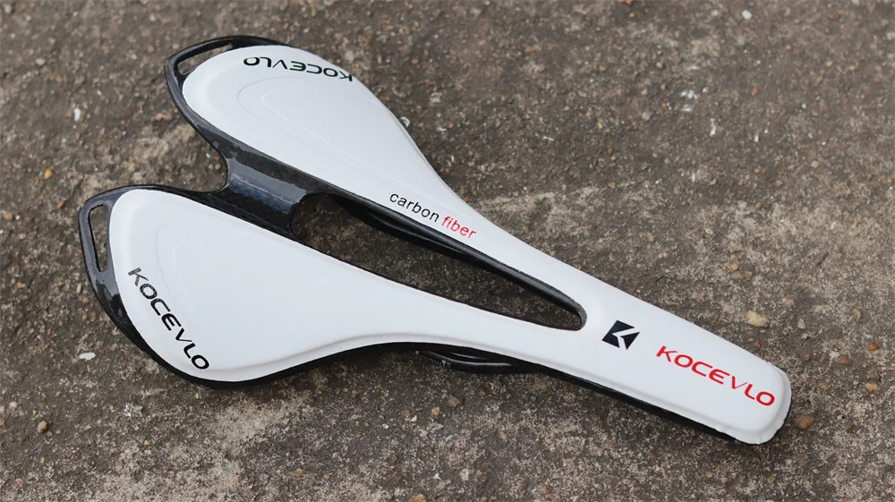 KOCEVLO Carbon Saddle T800 Carbonfiber+Leather Fiber Ultralight Road Bicycle MTB Bike Saddle Seat