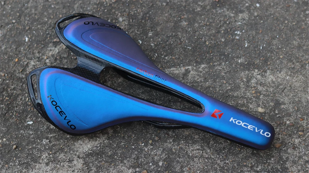 KOCEVLO Carbon Saddle T800 Carbonfiber+Leather Fiber Ultralight Road Bicycle MTB Bike Saddle Seat