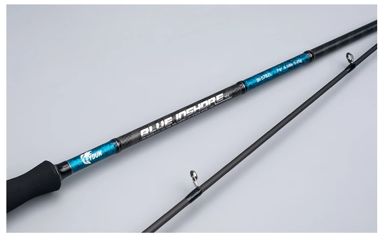 BLUE INSHORE Fishing Rods Inshore Breakwater Bass Rod S782L S862ML S902ML Saltwater Light Fast 2 Section Spinning Rods