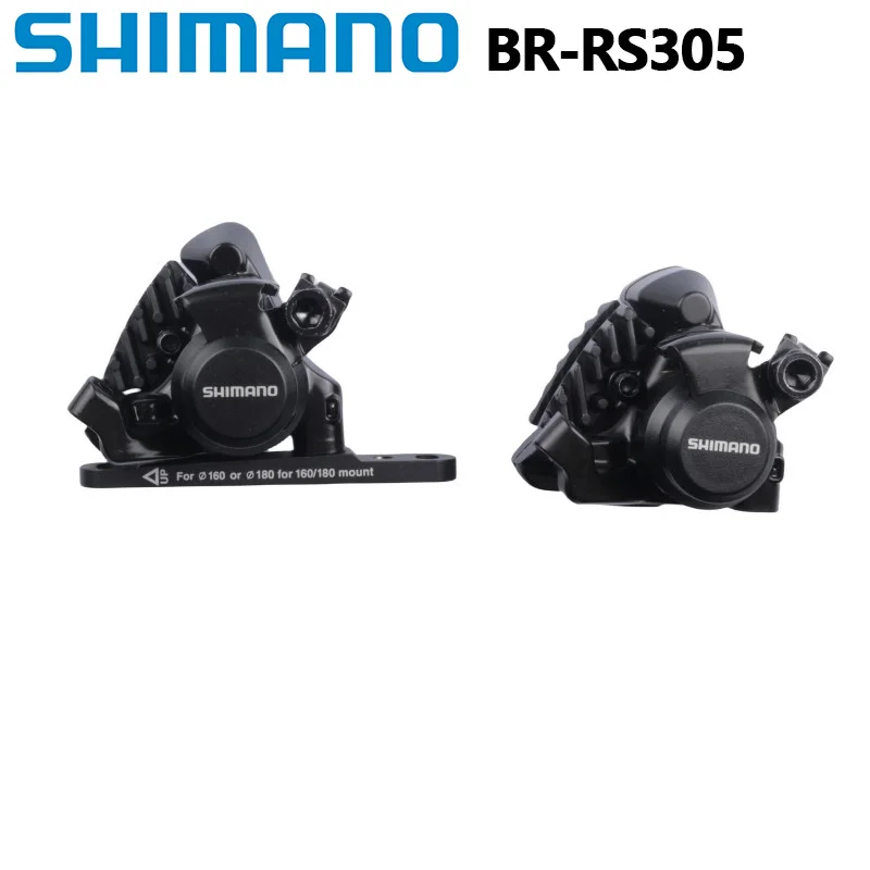 Shimano RS305 Brake Flat Mount Front Rear Mechanical Disc Brake With L05A Pads For Road Bicycle Bike BR-RS305 Rear Caliper Black