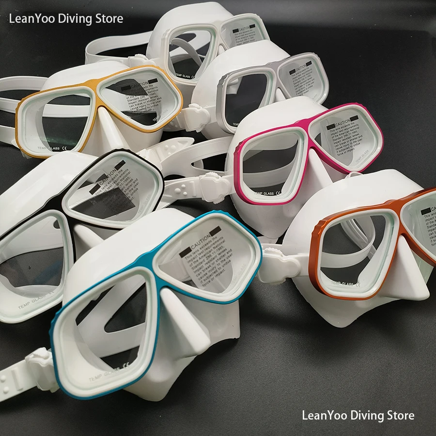 Superior Aluminium Freediving Goggles Similar Apollo Alloy Low Volume Diving Glasses Comfortable Scuba Mask with Black Box