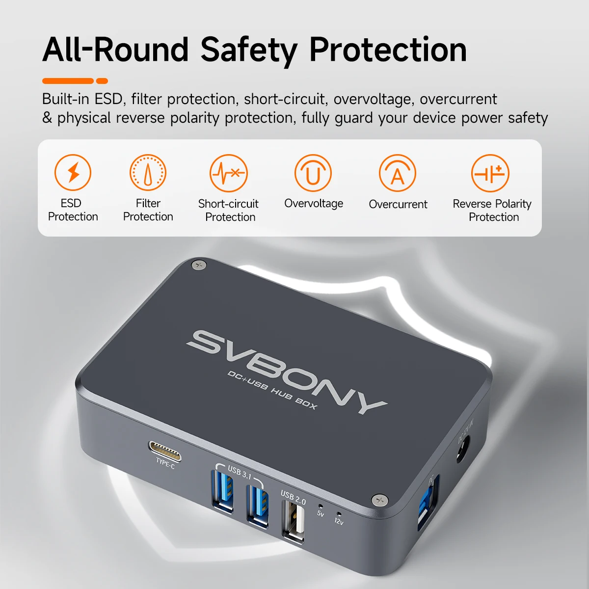 Svbony SV241 Astronomy Micro DC+USB HUB Box USB3.1 High-speed Readout Output & Type-C Interface for Astrophotography