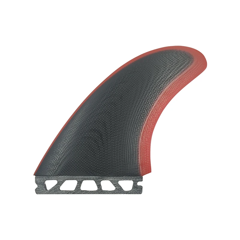 UPSURF FUTURE Keel Fins Fiberglass MR Twin Fins Surf Quilhas Single Tabs Surfboard Fins Clear Red/Black Surf Side Fins Twin Keel