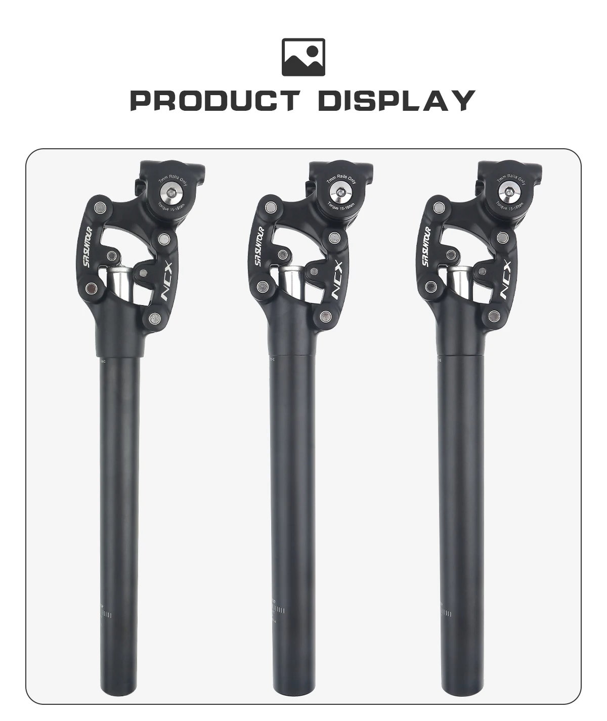 SR Suntour NCX MTB Suspension Seatpost Mountain Bike Dropper 27.2 30.9 31.6mm*350mm Bicycle Shock Absorber Seat Tube