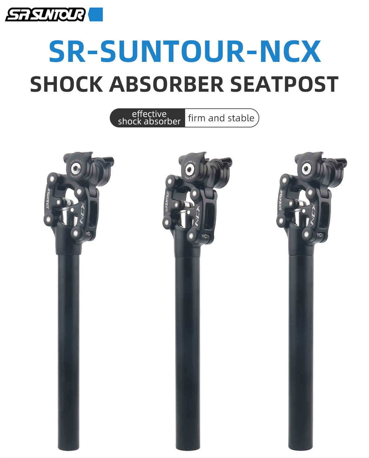 SR Suntour NCX MTB Suspension Seatpost Mountain Bike Dropper 27.2 30.9 31.6mm*350mm Bicycle Shock Absorber Seat Tube