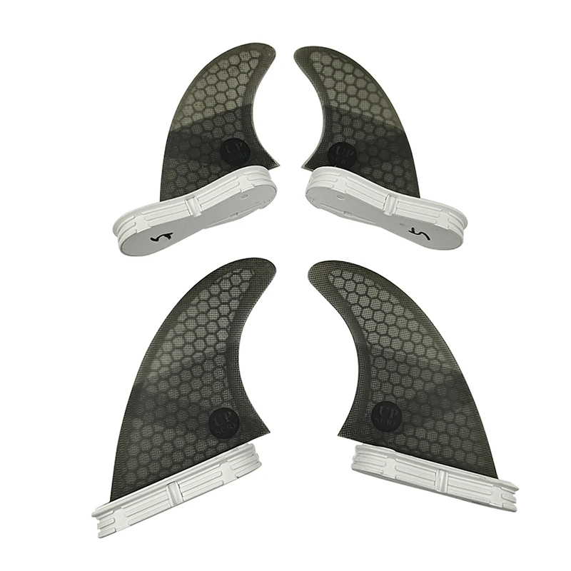 M+GL/UK2.1 Surf Quad Fins UPSURF FCS 2 Fins Honeycomb Fiberglass Top Performance Core Surfboard Fins Quad Set Quilha Surf 4 Fins
