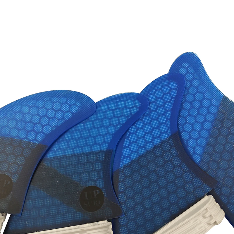 M+GL/UK2.1 Surf Quad Fins UPSURF FCS 2 Fins Honeycomb Fiberglass Top Performance Core Surfboard Fins Quad Set Quilha Surf 4 Fins