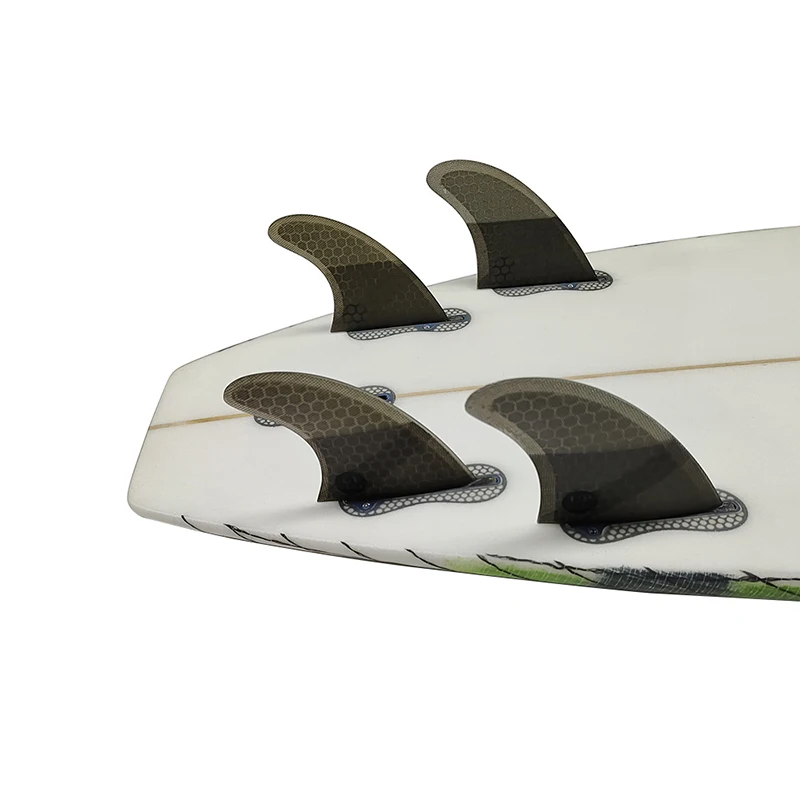 M+GL/UK2.1 Surf Quad Fins UPSURF FCS 2 Fins Honeycomb Fiberglass Top Performance Core Surfboard Fins Quad Set Quilha Surf 4 Fins