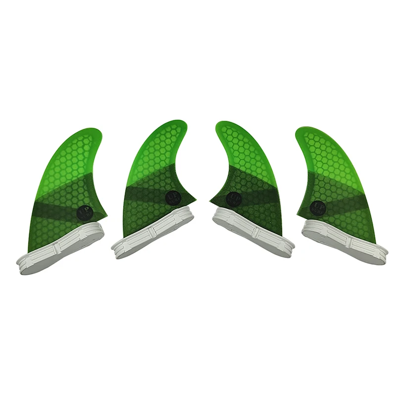 M+GL/UK2.1 Surf Quad Fins UPSURF FCS 2 Fins Honeycomb Fiberglass Top Performance Core Surfboard Fins Quad Set Quilha Surf 4 Fins
