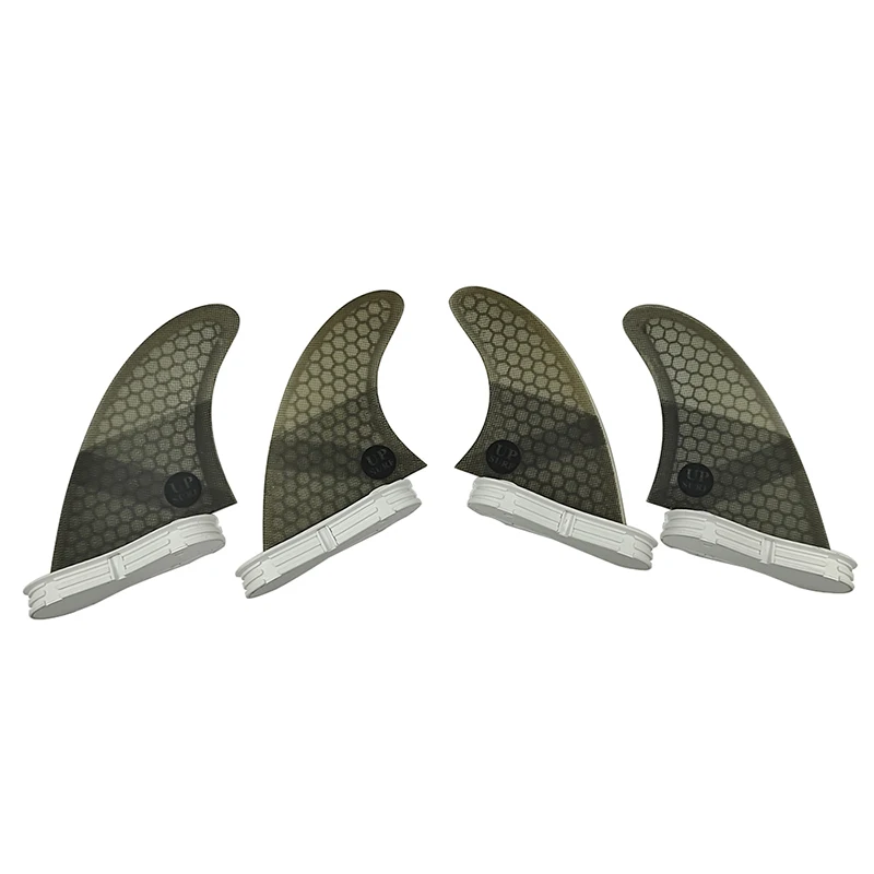 M+GL/UK2.1 Surf Quad Fins UPSURF FCS 2 Fins Honeycomb Fiberglass Top Performance Core Surfboard Fins Quad Set Quilha Surf 4 Fins