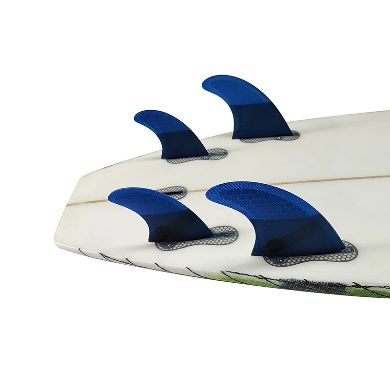 M+GL/UK2.1 Surf Quad Fins UPSURF FCS 2 Fins Honeycomb Fiberglass Top Performance Core Surfboard Fins Quad Set Quilha Surf 4 Fins